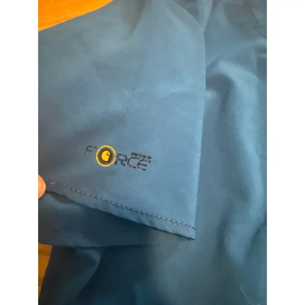 CARHARTT Women’s Scrub Set Sz XS/S Blue Medical Top Pants Nurse Hospital - Picture 3 of 7